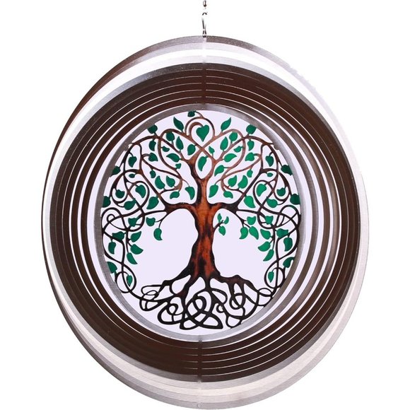 Wind Spinners for Yard Outdoor Garden Decoration 15 inch Tree